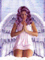 prayin angel in wite