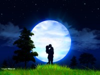 lovers in moon