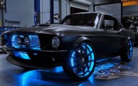 Blue Ne0n Mustang.