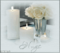 White Candles & Rose