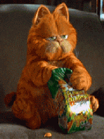Garfield Eating Popc