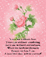 Pink Rose Love Quote