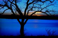 Blue Kansas Sunset