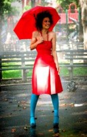 girl in rain...