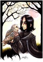 Snape with Hedwig