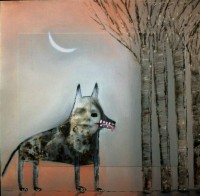 Surreal Wolf Woodland