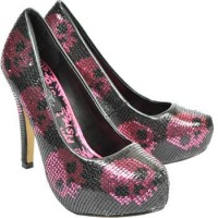 Iron Fist Heels Pink Crys