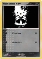 Goth Kitty Pokemon Card