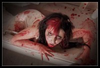Girl Bathing In Blood