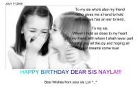 Happy Birthday dear sis N