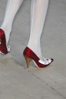 White tights and highheel