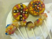 Evie's cake pop and biscu