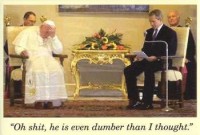 bush and the pope