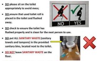 toilet instructions for S
