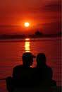 lovers viewing da sunset