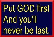 Put God first and u will 