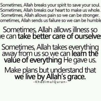 Sometimes Allah...