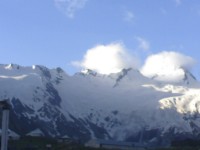 Otr view of snow ful moun