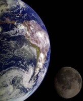 1001th photo earth & moon