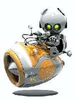 Robot Hover Bike
