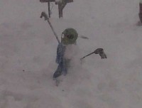 alien snowman