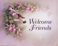 welcome friends..