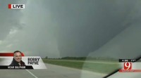 A mile wide tornado near 