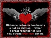 Distance between 2 hearts