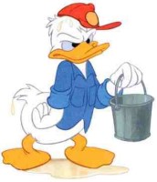 disney donald duck wet (j