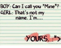 Can i call u mine