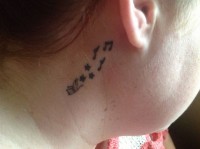 Tatt behind my other ear