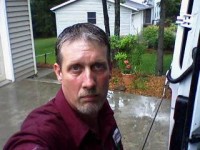 .Me outside in the rain a